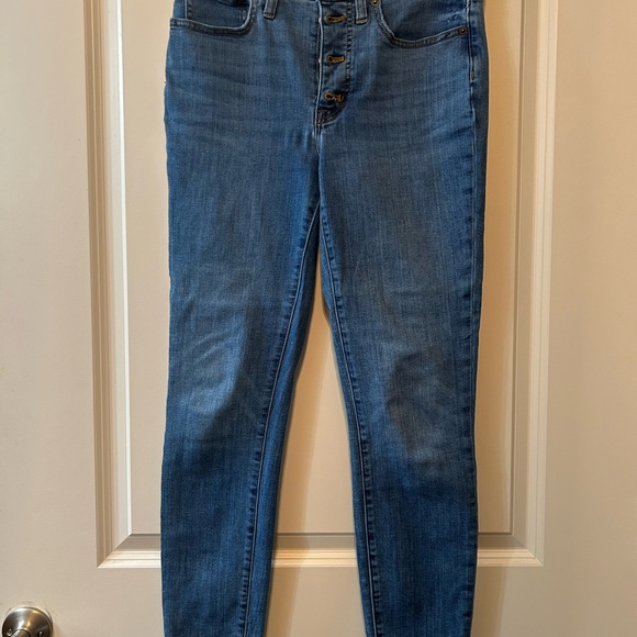 J. Crew Denim - Women's J Crew Button Down High Rise Skinny Blue Jeans